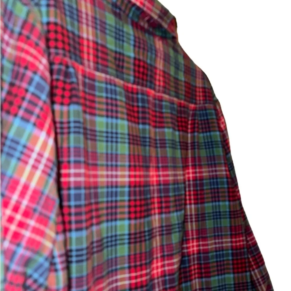 LL Bean Fleece Lined Flannel Mens Medium - Picture 5 of 9